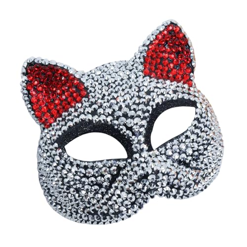 RETUOLWAG Halloween-Kostüm mit Strasssteinen, für Damen und Herren, Maskerade, Maskerade zur Dekoration von RETUOLWAG