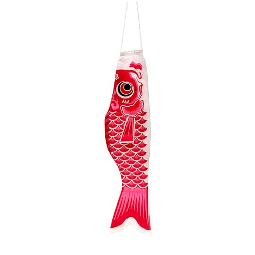RETUOLWAG Japanische Karpfen-Windsäcke, Luftschlangen, Fischflagge, Drachen, Cartoon-Fisch, bunte Windsäcke, Karpfensocke, Flagge, Koinobori RETUOLWAG Japanische Karpfen-Windsäcke, Luftschlangen, Fischflagge, Drachen, Cartoon-Fisch, bunte Windsäcke, Karpfensocke, Flagge, Koinobori von RETUOLWAG