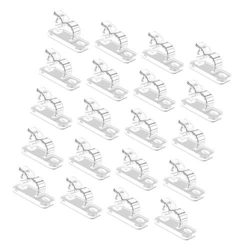RETUOLWAG Kabel-Clips, selbstklebende Drahthalter, Kabel-Management-Klemmen, ideal für Zuhause, Büro und Studenten, 20 Stück RETUOLWAG Kabel-Clips, selbstklebende Drahthalter, Kabel-Management-Klemmen, ideal für Zuhause, Büro und Studenten, 20 Stück von RETUOLWAG