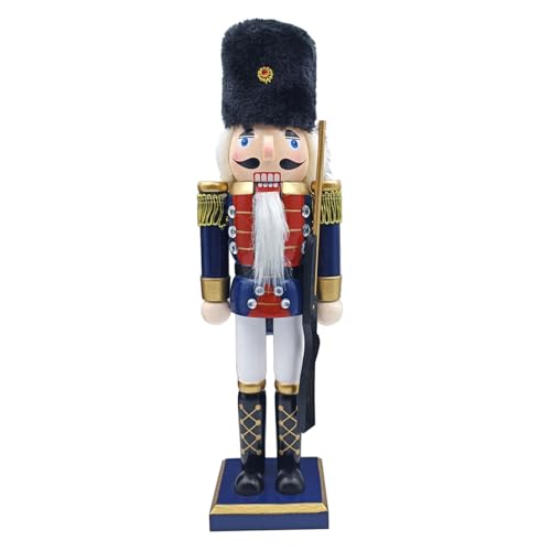 RETUOLWAG Nussknacker aus Holz mit Weihnachtsmotiven, Königssoldat, Nussknacker, Figur, Walnussknacker für Weihnachten, Feiertage, RETUOLWAG Nussknacker aus Holz mit Weihnachtsmotiven, Königssoldat, Nussknacker, Figur, Walnussknacker für Weihnachten, Feiertage, von RETUOLWAG