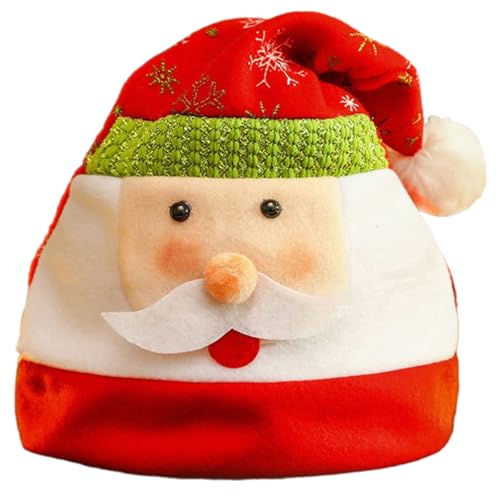 RETUOLWAG Weihnachtsmütze mit Rentier-Motiv, Festival-Requisiten, Weihnachtsmannmütze, Partyzubehör, Kopfbedeckung für Erwachsene und Kinder RETUOLWAG Weihnachtsmütze mit Rentier-Motiv, Festival-Requisiten, Weihnachtsmannmütze, Partyzubehör, Kopfbedeckung für Erwachsene und Kinder von RETUOLWAG