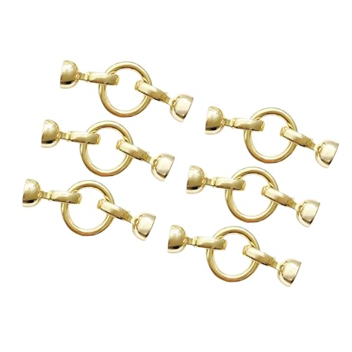 Set mit 6 kreativen Schmuckperlen, sicherer Schmuckverschluss, stilvoller Verbindungsstück für Handamde-Armbänder und Halsketten Set mit 6 kreativen Schmuckperlen, sicherer Schmuckverschluss, stilvoller Verbindungsstück für Handamde-Armbänder und Halsketten von RETUOLWAG