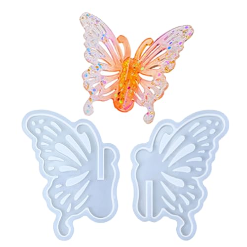Silikonform mit Libellen, Schmetterling, Schneeflockenmuster, wiederverwendbar, Epoxidharz für handgefertigte Akzente zu Hause, Silikon-Schmetterlingsform Silikonform mit Libellen, Schmetterling, Schneeflockenmuster, wiederverwendbar, Epoxidharz für handgefertigte Akzente zu Hause, Silikon-Schmetterlingsform von RETUOLWAG