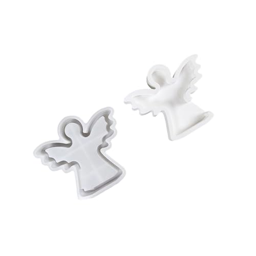 Silikonformen mit Herz und Stern, Epoxidharz, Gips, handgefertigt, für Heimdekoration, Gussteile, handgefertigte Gipsformen, Engel mit Herz, Silikon von RETUOLWAG