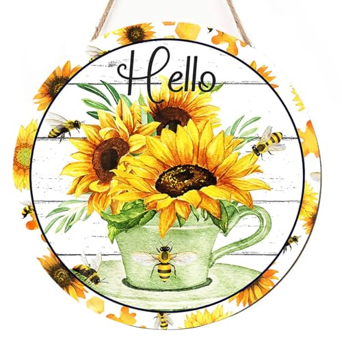 Sonnenblumen-Wanddekoration, Holzschild, Türschild für Zimmer, Küche, Dekorationen Sonnenblumen-Wanddekoration, Holzschild, Türschild für Zimmer, Küche, Dekorationen von RETUOLWAG