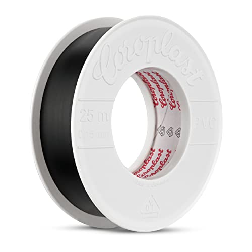 REV Isolierband, Klebeband 25m. Zum Isolieren von Kabeln. 25 x 0,15 mm, schwarz von REV