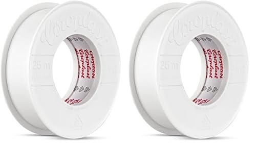 REV 0518217777 Isolierband, Klebeband 25m. Zum Isolieren von Kabeln. 25 x 0,15 mm, weiss (Packung mit 2) von REV