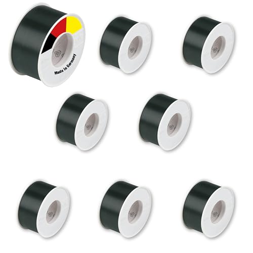 REV Isolierband SPARSET - 8x Klebeband 10m x 25mm, schwer entflammbar & chemikalienbeständig, Made in Germany, schwarz REV Isolierband SPARSET - 8x Klebeband 10m x 25mm, schwer entflammbar & chemikalienbeständig, Made in Germany, schwarz von REV