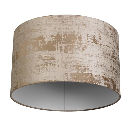 REV Lampenschirm rund im Vintage-Look aus hochwertiger Baumwolle Durchmesser 42cm - Ersatzlampenschirm für Hängelampe & Stehlampe, E27 Fassung, taupe REV Lampenschirm rund im Vintage-Look aus hochwertiger Baumwolle Durchmesser 42cm - Ersatzlampenschirm für Hängelampe & Stehlampe, E27 Fassung, taupe von REV
