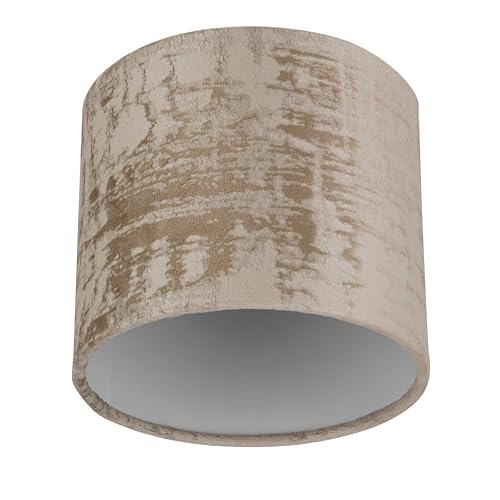 REV Lampenschirm - Ersatzlampenschirm rund im Vintage-Look aus hochwertiger Baumwolle, Durchmesser 14cm, für Hängelampe & Tischleuchte, E27 Fassung, taupe REV Lampenschirm - Ersatzlampenschirm rund im Vintage-Look aus hochwertiger Baumwolle, Durchmesser 14cm, für Hängelampe & Tischleuchte, E27 Fassung, taupe von REV