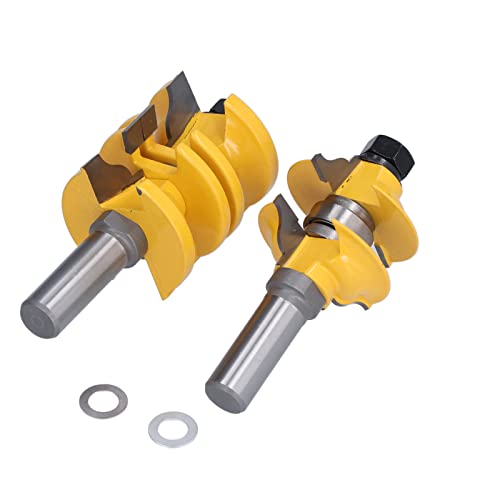 1 / 2in Shank Router Bit | Adjustable Woodworking Milling Cutter for CNC / Hand Tools | Carbon Steel Body & Alloy Cutter Head | 1 - 3 / 4in Cutter Diameter with Reduced - Backlash von REXVTNS