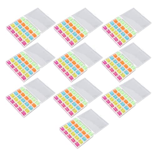 10 Sets Plastic Sewing Machine Bobbins | 25 Grids Colorful Thread Spools with Clear Storage Box | Compatible with Most Sewing Machines/Home/Crafting | Sturdy & Portable 10 Sets Plastic Sewing Machine Bobbins | 25 Grids Colorful Thread Spools with Clear Storage Box | Compatible with Most Sewing Machines/Home/Crafting | Sturdy & Portable von REXVTNS