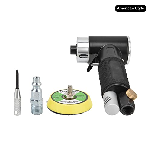 2in Pneumatic Sander Kit | Mini Pneumatic Polisher Grinder 12000rpm | Alloy Steel Elbow Design for Small Spaces/Fine Machining | Model YC - 2615, 0.6-0.8MPA (American Style) von REXVTNS