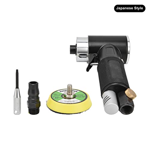 2in Pneumatic Sander Kit | Mini Pneumatic Polisher Grinder 12000rpm | Alloy Steel Elbow Design for Small Spaces/Fine Machining | Model YC - 2615, 0.6-0.8MPA (Japanese Style) von REXVTNS