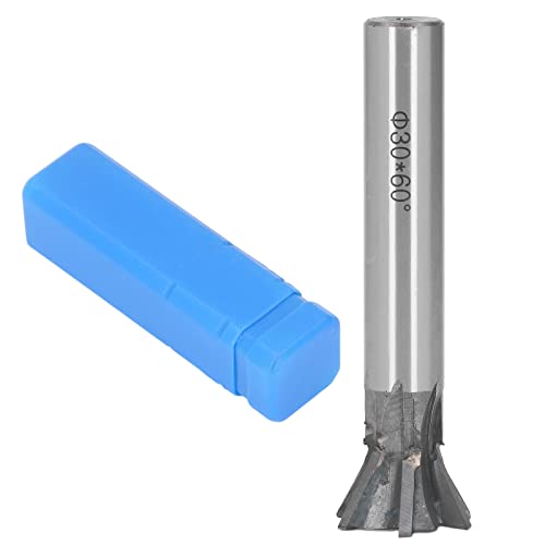 30mm 60 Degree Dovetail Cutter | 6 Flute Carbide Slotting Milling Cutter for Stainless Steel/Carbon Steel/Cast Iron | Straight Shank Design for Easy Installation von REXVTNS
