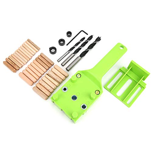 38 Pcs Doweling Jig Kit | 6mm 8mm 10mm Hole Drill Guide for Woodworking | Adjustable 0-50mm Baffle | ABS Plastic & Metal Sleeve | Includes Drill Bits & Wooden Pins 38 Pcs Doweling Jig Kit | 6mm 8mm 10mm Hole Drill Guide for Woodworking | Adjustable 0-50mm Baffle | ABS Plastic & Metal Sleeve | Includes Drill Bits & Wooden Pins von REXVTNS