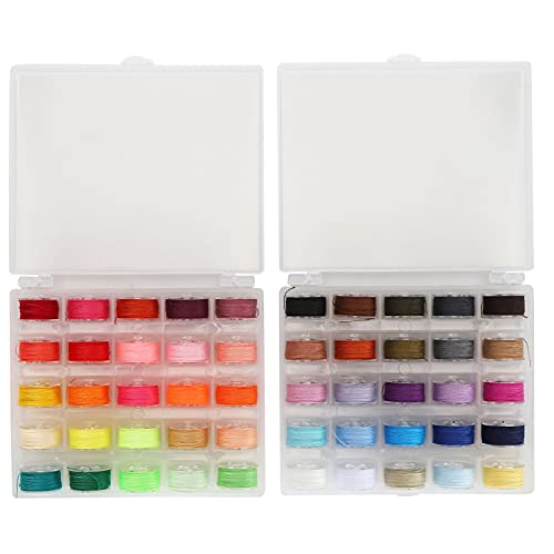 50 Colors Polyester Sewing Threads | DIY Hand & Machine Sewing | Colorfast & Fade - Protective | 50 Spools with Transparent Storage Box 50 Colors Polyester Sewing Threads | DIY Hand & Machine Sewing | Colorfast & Fade - Protective | 50 Spools with Transparent Storage Box von REXVTNS
