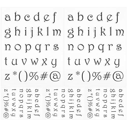 5Pcs Clear Soft Alphabet Stamps | Lower Case Letters for DIY Scrapbooking/Journaling/Card Making | Reusable & Skin - Safe Rubber Stamps T1764 5Pcs Clear Soft Alphabet Stamps | Lower Case Letters for DIY Scrapbooking/Journaling/Card Making | Reusable & Skin - Safe Rubber Stamps T1764 von REXVTNS