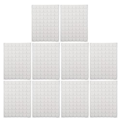 700Pcs Self Adhesive Dots 20mm | Strong Adhesion for Paper/Glass/Leather | Transparent Double Sided Sticky Pads | Reusable & Sustainable von REXVTNS