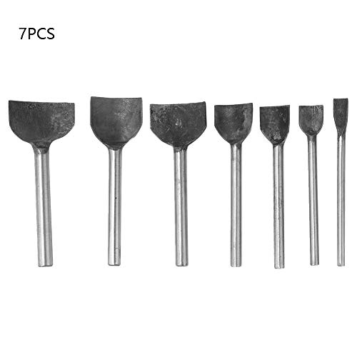 7Pcs Leather Hole Punch Tool Set | 1/4 Arch Semicircle Punch for DIY Craft/Belts/Bags | Sturdy Steel with 7 Sizes (15-45mm) (10-40mm7 piece set) von REXVTNS