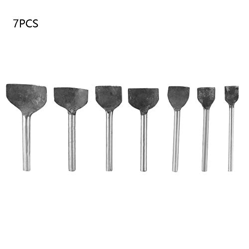 7Pcs Leather Hole Punch Tool Set | 1/4 Arch Semicircle Punch for DIY Craft/Belts/Bags | Sturdy Steel with 7 Sizes (15-45mm) (15-45mm7 piece set) von REXVTNS
