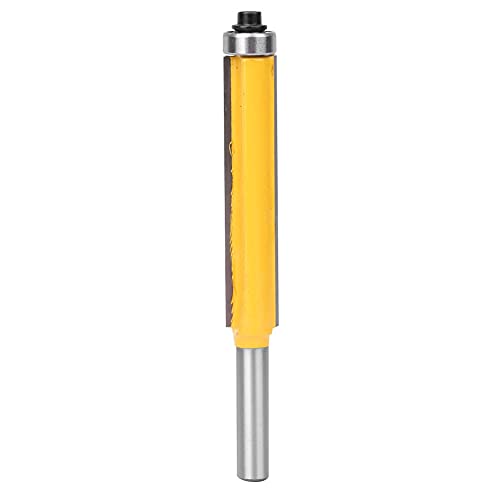 8mm Shank Router Bit with Bearing | Flush Trim Bit for Woodworking / Cabinets / Doors | Carbide Cemented Cutting Tool, 8x12.7x50.8mm | Smooth Cutting & Heat Protection Layer (8*12.7*63.5mm) von REXVTNS