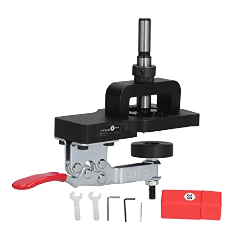 8pcs Scharnier Jig Kit | 35 -mm -Lochbohranleitung für Holzbearbeitung | Twist Drill Bit & Reamer Set | Einstellbar 3-6 mm Rand / 46-52 mm Scharnierabstand | Aluminiumlegierung 8pcs Scharnier Jig Kit | 35 -mm -Lochbohranleitung für Holzbearbeitung | Twist Drill Bit & Reamer Set | Einstellbar 3-6 mm Rand / 46-52 mm Scharnierabstand | Aluminiumlegierung von REXVTNS