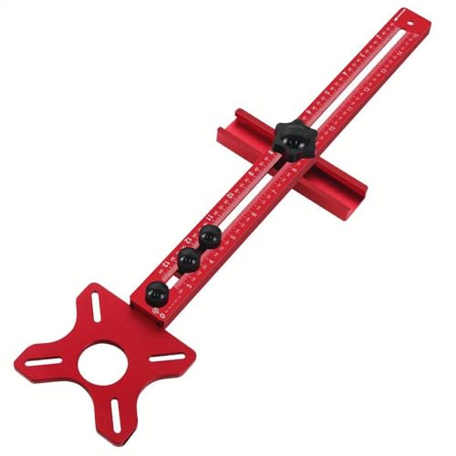 Aluminum Alloy Router Circle Cutting Jig | Adjustable Milling Groove Bracket for Woodworking | Quick - Release Design / Detachable Base | Compatible with Various Boards (Without Base) von REXVTNS