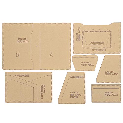Clear Acrylic Wallet Stencil Template Set | DIY Leather Craft Tool for Passport Bags/Wallets | 7 - Piece Sturdy & Scratch - Proof Kit Clear Acrylic Wallet Stencil Template Set | DIY Leather Craft Tool for Passport Bags/Wallets | 7 - Piece Sturdy & Scratch - Proof Kit von REXVTNS