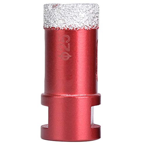 Effiziente Lochsäge für Winkelmühle | Standardfaden für Marmor/Keramikfliesen/Stein | 20 mm 22 mm 25 mm Größen | Raffinierter Schneiderkopf zum schnellen Bohren (Angle grinder hole opener 25mm) von REXVTNS