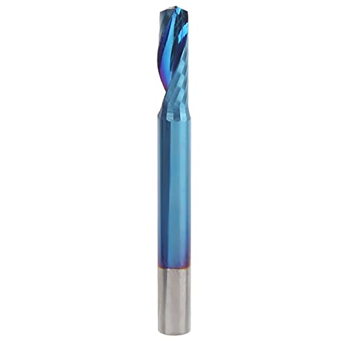 Einzelflöte Spiral CNC Router Bit | Nano Blau beschichtetes Wolfram -Stahlmühlenschneider 4x12x40mm | Hohe Haltbarkeit für Flugzeuge / Rillen / Werkstücke Einzelflöte Spiral CNC Router Bit | Nano Blau beschichtetes Wolfram -Stahlmühlenschneider 4x12x40mm | Hohe Haltbarkeit für Flugzeuge / Rillen / Werkstücke von REXVTNS
