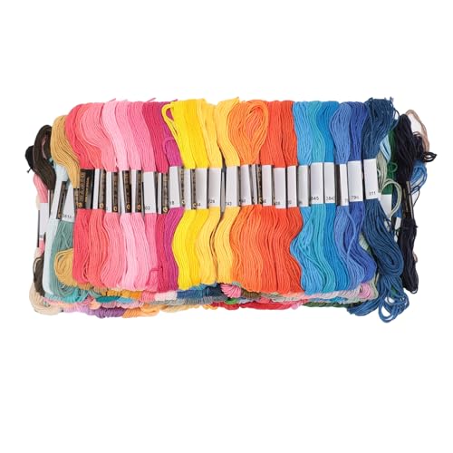 Embroidery Threads 200 Colors | Polyester Cross Stitch Floss for Friendship Bracelets/DIY Crafts/Sewing | Sturdy & Colorfast | Parent - Youth Activity Kit von REXVTNS