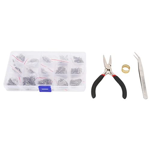 Jewelry Making Kit | Electroplated Metal DIY Supplies for Necklaces/Bracelets/Earrings | 15 - Compartment Storage Box with Tools | Shiny & Sturdy von REXVTNS