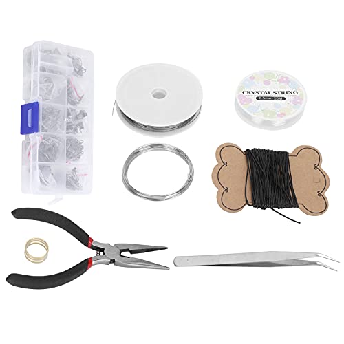 Jewelry Making Tool Kit - 150 - Piece DIY Earring & Repair Accessories Set | Alloy Lobster Clasps/Wax String/Pliers | Craft Supplies for All Skill Levels (Guqing-The whole set (with tools)) von REXVTNS
