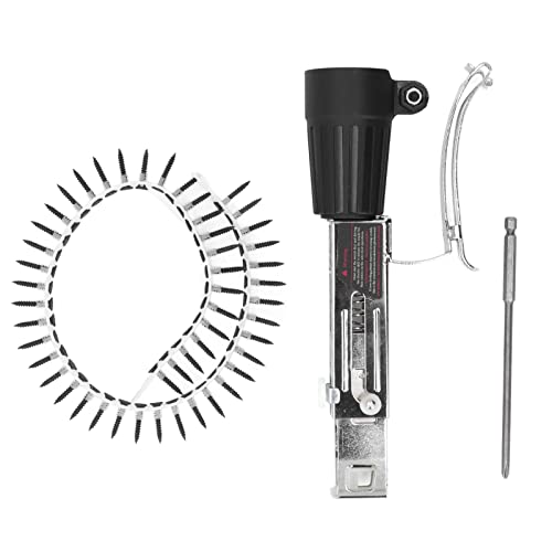 Kettennagelwerkzeugbefestigung | Aluminiumlegierung Schutztieftiefenanpassung | Autoschraubenbelastung für Elektrobohrer | Passt 41-46 mm Chucks / 25-45 mm Nägel | Beinhaltet Kettennagelwerkzeugbefestigung | Aluminiumlegierung Schutztieftiefenanpassung | Autoschraubenbelastung für Elektrobohrer | Passt 41-46 mm Chucks / 25-45 mm Nägel | Beinhaltet von REXVTNS