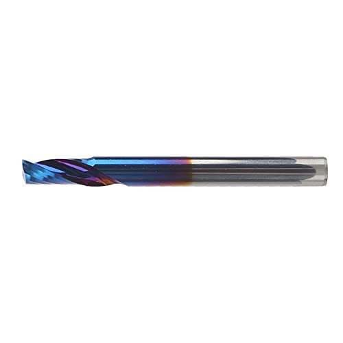 Tungsten Steel CNC Milling Cutter | Single Flute Spiral Bit 4x8x40mm | High Speed Engraving / Cutting Tool | Nano Blue Coating, Mirror Grinding Tungsten Steel CNC Milling Cutter | Single Flute Spiral Bit 4x8x40mm | High Speed Engraving / Cutting Tool | Nano Blue Coating, Mirror Grinding von REXVTNS