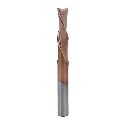 Tungsten Steel End Mill Cutter | Double Edged Milling Cutter for CNC Router Bits/Engraving Bits | High Efficiency for ABS/Acrylic/PVC/Hardwood | Sturdy & Long - wearing (5 * 5 * 17 * 50L) von REXVTNS