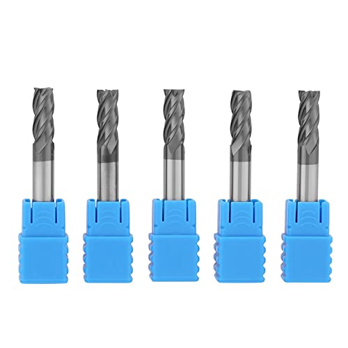 Wolfram -Carbid -Endmühle 4 Flöte CNC -Fräser | 6mm Durchmesser x 50 mm Länge | 5pcs für Fräsen von Löchern/Grooves/Umkleiden | Hohe Härte und Haltbarkeit Wolfram -Carbid -Endmühle 4 Flöte CNC -Fräser | 6mm Durchmesser x 50 mm Länge | 5pcs für Fräsen von Löchern/Grooves/Umkleiden | Hohe Härte und Haltbarkeit von REXVTNS