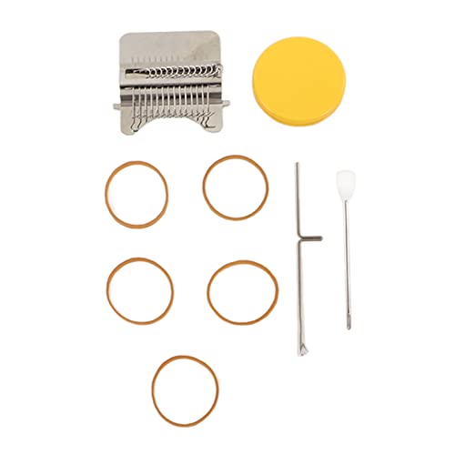 Wooden Darning Mini Loom | DIY Sewing Machine for Clothes/Socks/Jeans | Quick Repair Tool with Rubber Bands & Metal Hook | Crochet Knitting Kit for Beginners (14 Pins) von REXVTNS