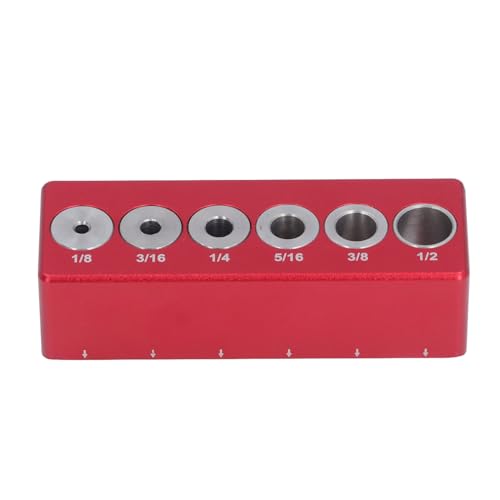 Woodworking Drill Guide Block | Aluminum Alloy Hole Locator for 1 / 8in / 3 / 16in / 1 / 4in / 5 / 16in / 3 / 8in / 1 / 2in | Accurate Dowel Drilling Tool for Carpentry & DIY Woodworking Drill Guide Block | Aluminum Alloy Hole Locator for 1 / 8in / 3 / 16in / 1 / 4in / 5 / 16in / 3 / 8in / 1 / 2in | Accurate Dowel Drilling Tool for Carpentry & DIY von REXVTNS