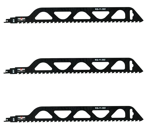 Rexxer | Säbelsägeblatt | Universal | Ergonomisch | Präzise | Effektiv | Langlebig | Hartmetallzähne | Für verschiedene Maschinen | Für Profis | Für Hobbyisten | Länge: 455 mm | 3 Stück Rexxer | Säbelsägeblatt | Universal | Ergonomisch | Präzise | Effektiv | Langlebig | Hartmetallzähne | Für verschiedene Maschinen | Für Profis | Für Hobbyisten | Länge: 455 mm | 3 Stück von REXXER HEAVY duty tools