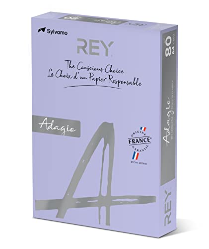 REY® ADAGIO Reprografisches Papier, Glycerin, 80 g, A4, PEFC™, 500 Blatt von REY ADAGIO