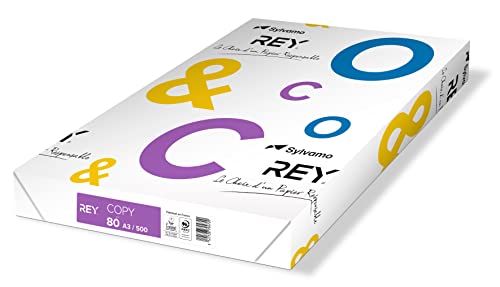 REY® COPY Reprografisches Papier, weiß, 80 g, A3, PEFC™, 500 Blatt von International Paper