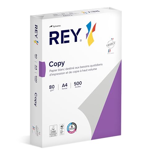 REY® COPY weißes Papier, 80 g, A4, PEFC™, Karton mit 500 Blatt von PAPYRUS