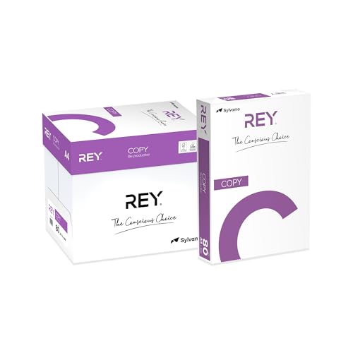 Rey Kopierpapier, A4, 80 g/m², Weiß, Pack of 5 x 500 Blatt von REY