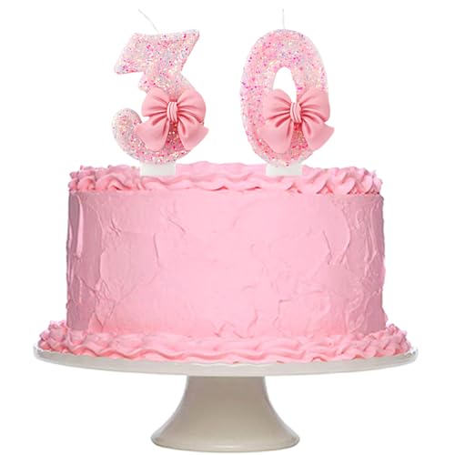 30. Geburtstagskerzen Zahlen Mädchen,Rosa Big Bogen Zahlen Kerze,Geburtstagskerzen mit Pailletten Glitzer,Geburtstag Kerzen Kuchen Topper ür Mädchen Geburtstagsparty und Jahrestag Feier Supplies (30) 30. Geburtstagskerzen Zahlen Mädchen,Rosa Big Bogen Zahlen Kerze,Geburtstagskerzen mit Pailletten Glitzer,Geburtstag Kerzen Kuchen Topper ür Mädchen Geburtstagsparty und Jahrestag Feier Supplies (30) von REYOK