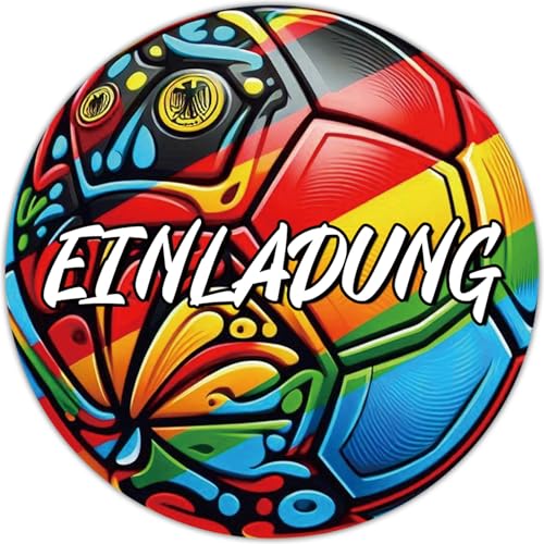 RFBEUTEL 12x Fussball Einladungskarten Kindergeburtstag Einladung zum Kinder Geburtstag für Jungen und Mädchen Ideal für Sportveranstaltungen und Fußballpartys RFBEUTEL 12x Fussball Einladungskarten Kindergeburtstag Einladung zum Kinder Geburtstag für Jungen und Mädchen Ideal für Sportveranstaltungen und Fußballpartys von RFBEUTEL