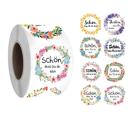 runde DANKE Aufkleber SCHÖN DASS DU DA BIST 4cm Selbstklebende Kraftpapier Sticker für Hochzeit Taufe Kommunion Geburtstag Gastgeschenke give-Away Deko Feste Geschenke Präsente (SCHÖN DASS DU DA BIST) runde DANKE Aufkleber SCHÖN DASS DU DA BIST 4cm Selbstklebende Kraftpapier Sticker für Hochzeit Taufe Kommunion Geburtstag Gastgeschenke give-Away Deko Feste Geschenke Präsente (SCHÖN DASS DU DA BIST) von RFBEUTEL