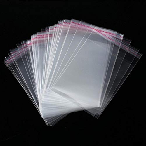 Zellophanbeutel, selbstklebend, transparent, 100 Stück, 10 x 21 cm, 100 Stück Zellophanbeutel, selbstklebend, transparent, 100 Stück, 10 x 21 cm, 100 Stück von RFDFG