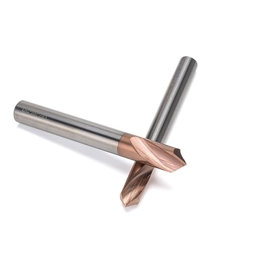 Bohrer-Set, 1 Stück, 90-Grad-Zentrierbohrer, Hartmetall-Spitzbohrer, Zentrier- und Positionierungsbohrer, 45-Grad-Winkelwerkzeug, Fasenbohrer(H131020100x) von RFDRR
